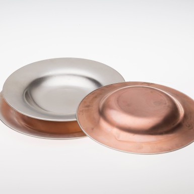 Roswell dish (silver and copper)
